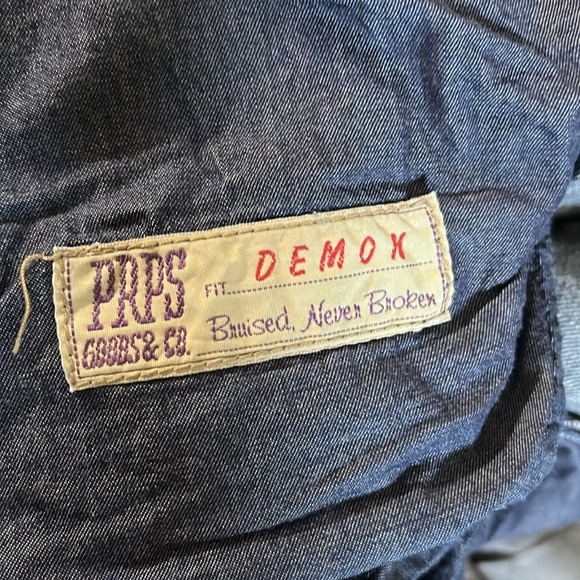 PRPS (FIT: DEMON) JEANS SIZE 40 MIDNIGHT BLUE STRAIGHT JEANS - Picture 9 of 12